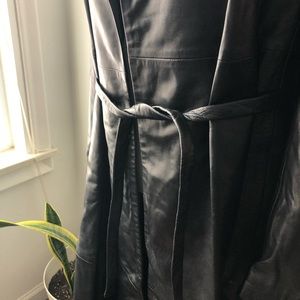 NWT Genuine Leather Banana Republic Coat